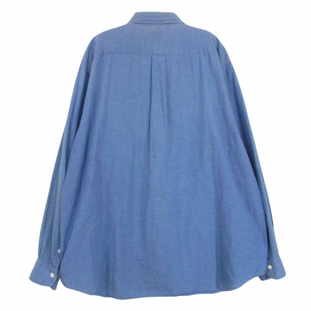 COMOLI コモリ 101-02002 ベタシャン 長袖 シャツ ブルー系 2【中古】