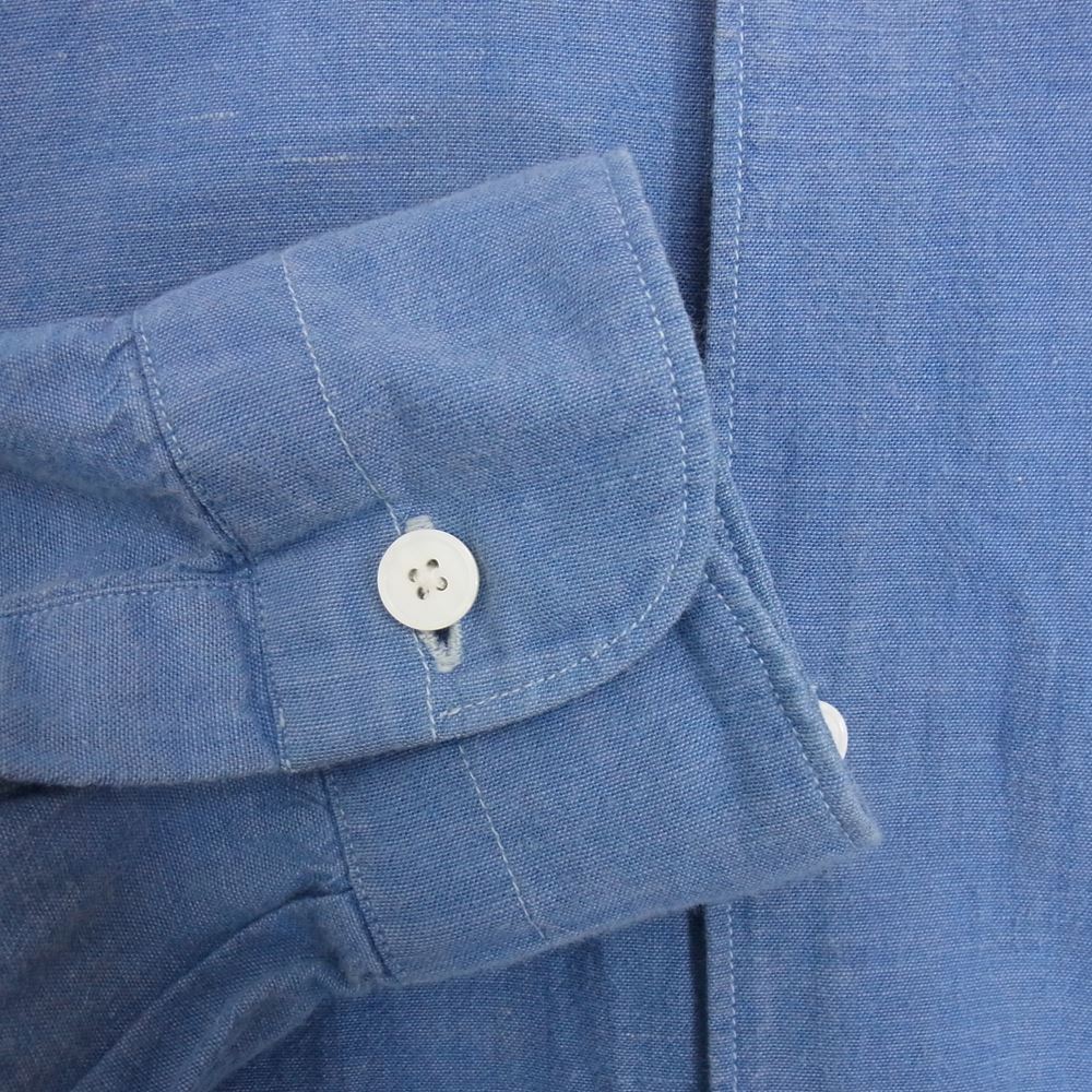 COMOLI コモリ 101-02002 ベタシャン 長袖 シャツ ブルー系 2【中古】