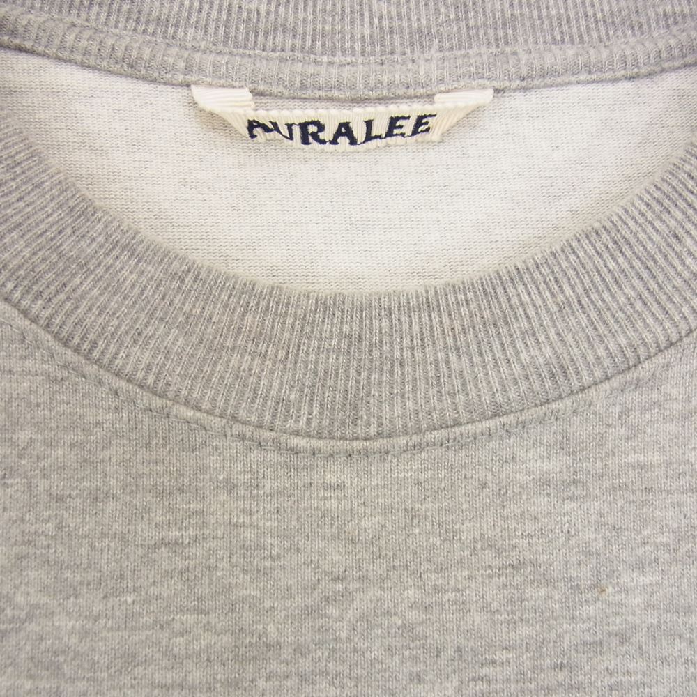 AURALEE オーラリー A8STO1SU STAND-UP TEE スタンドアップ 半袖 Tシャツ グレー系 4【中古】