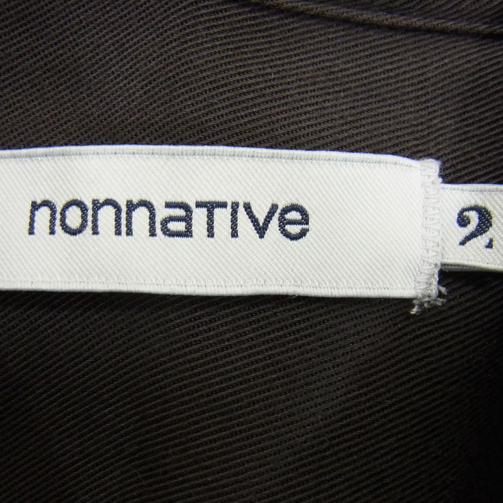 nonnative ノンネイティブ DWELLER B.D. SHIRT ドゥエラー 長袖 シャツ ブラック系 2【中古】