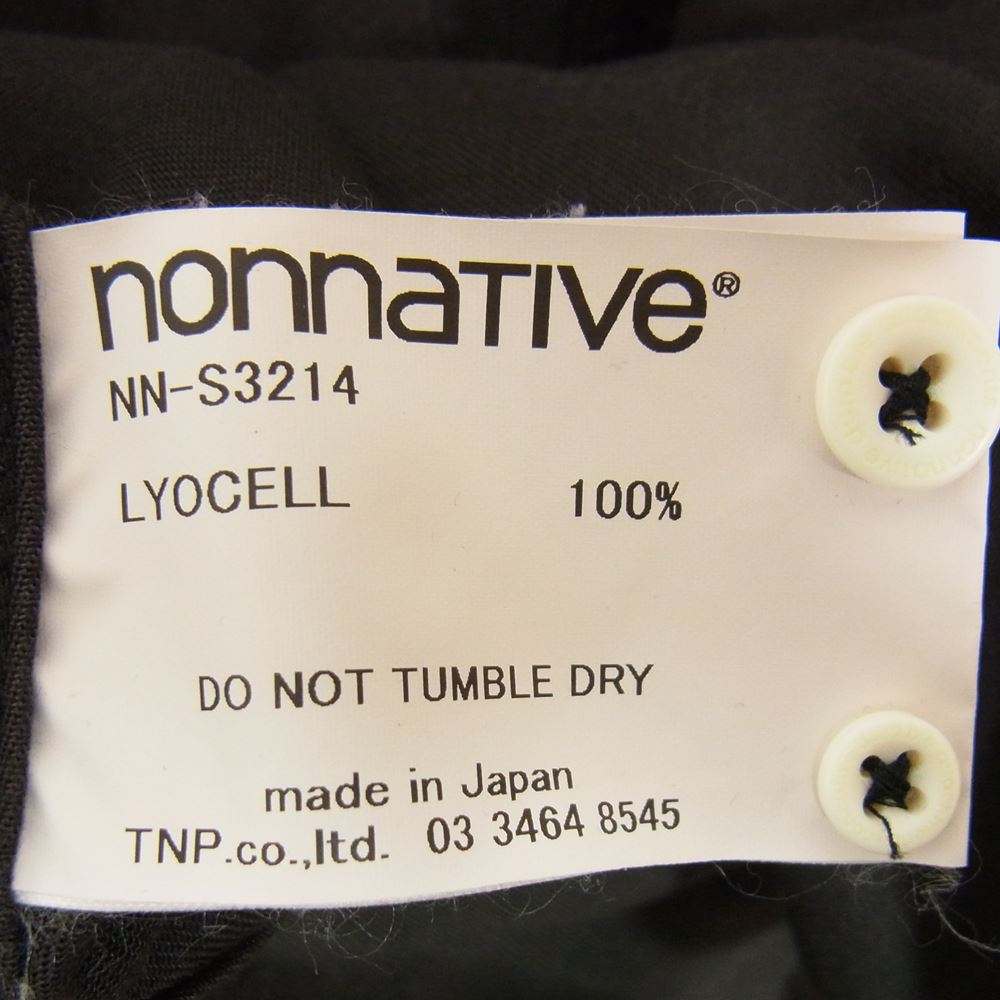 nonnative ノンネイティブ DWELLER B.D. SHIRT ドゥエラー 長袖 シャツ ブラック系 2【中古】