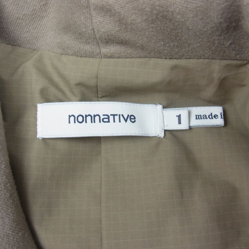 nonnative ノンネイティブ NN-J3017 SAILOR HALF COAT C/P TWILL 2WAY STRETCH P セーラー ハーフ コート ベージュ系 1【中古】