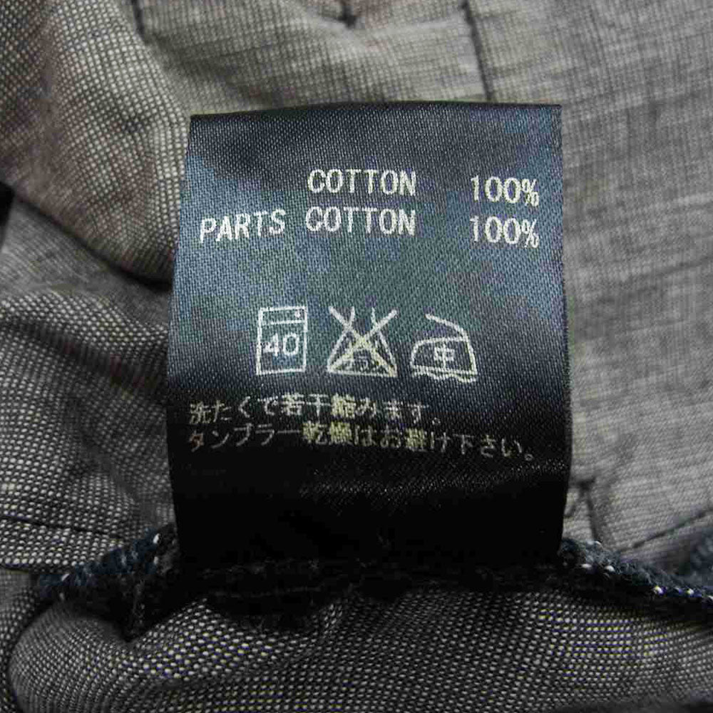 LOST CONTROL ロストコントロール L11F3-3125 ボタンフライ ストライプ オフィサーズ トラウザーズ パンツ グレー系 2【中古】