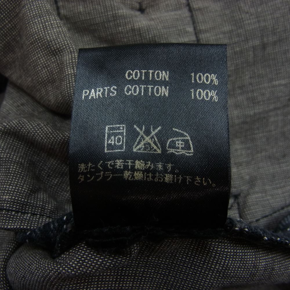 LOST CONTROL ロストコントロール L11F3-3125 ボタンフライ ストライプ オフィサーズ トラウザーズ パンツ グレー系 2【中古】