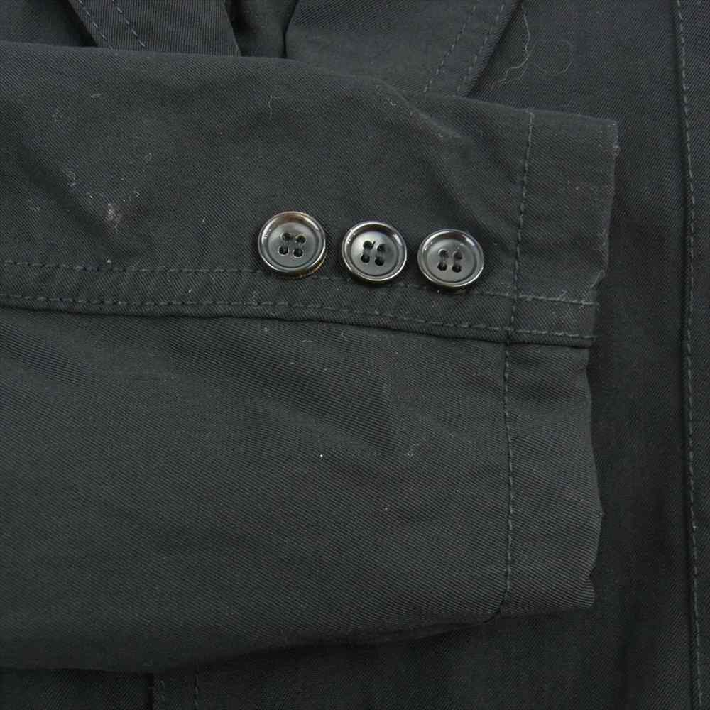 COMME des GARCONS HOMME コムデギャルソンオム HO-J070 AD2004 パッカリング 2B 裏地ストライプ テーラードジャケット ブラック系 S【中古】