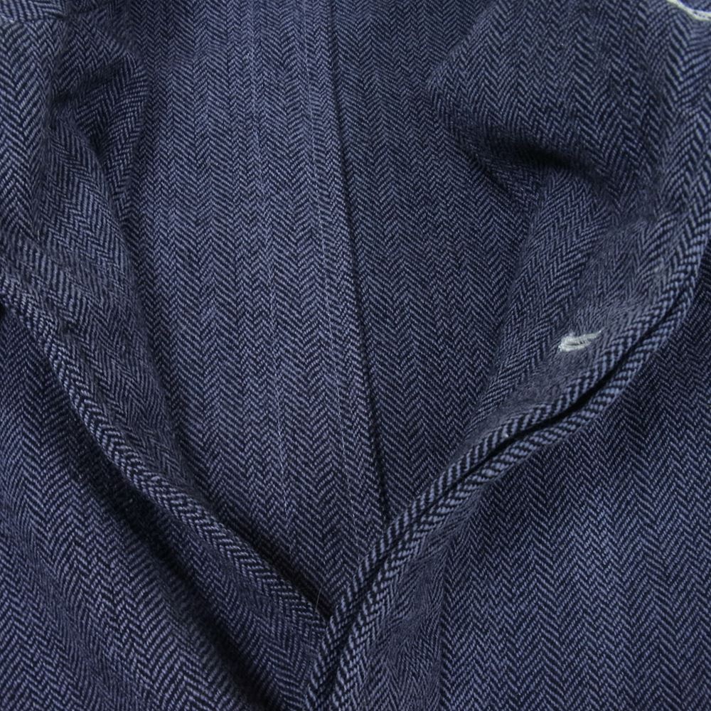 COMME des GARCONS HOMME コムデギャルソンオム HC07008M AD2000 田中啓一 田中オム ヴィンテージ ウール ヘリンボーン ステンカラーコート グレー系 ブラック系 M【中古】