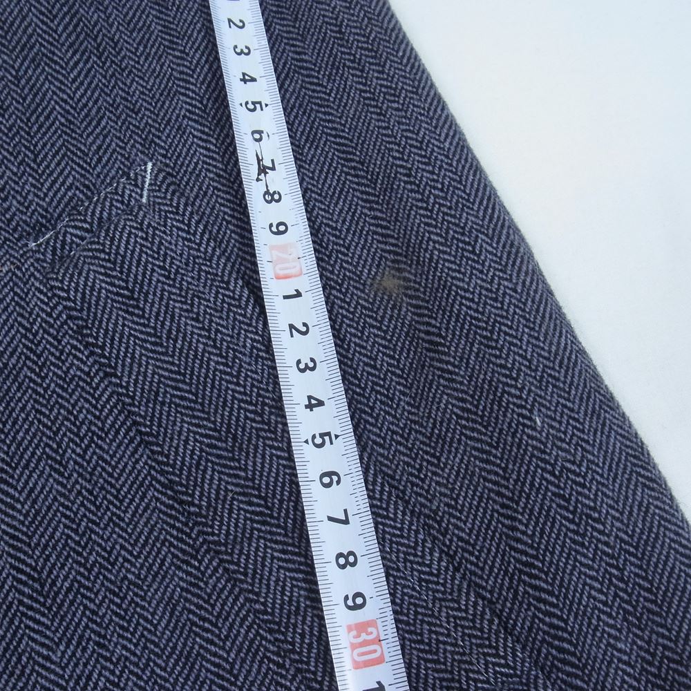 COMME des GARCONS HOMME コムデギャルソンオム HC07008M AD2000 田中啓一 田中オム ヴィンテージ ウール ヘリンボーン ステンカラーコート グレー系 ブラック系 M【中古】