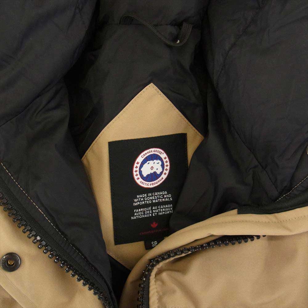 CANADA GOOSE カナダグース 2302JL 国内正規品 サザビーリーグ MACKENZIE PARKA マッケンジー パーカ ダウン ジャケット ベージュ系 S【中古】
