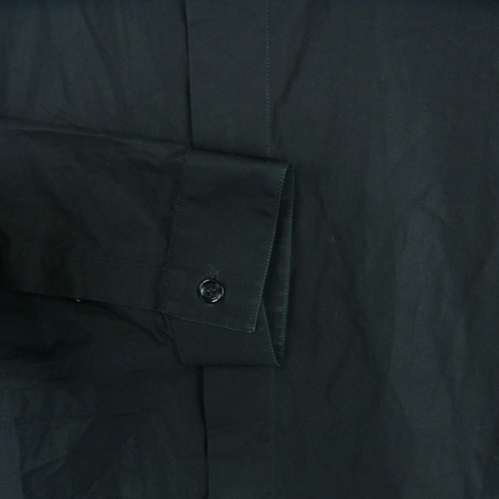 DIOR HOMME ディオールオム 433C529G7380 襟スタッズ 長袖 ドレス シャツ コットン イタリア製 ブラック系 38【中古】