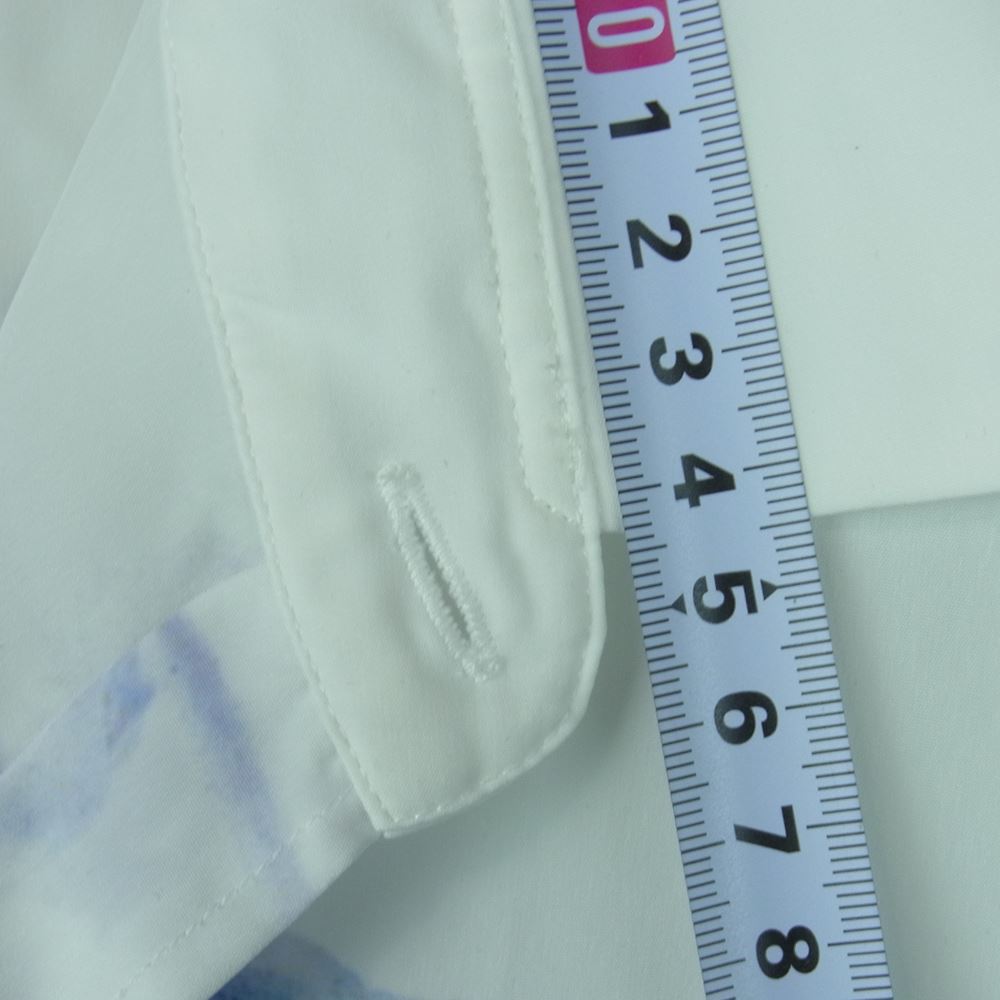 LAD MUSICIAN ラッドミュージシャン 19SS 2119-115 DECHINE INKJET FLOWER フラワー総柄 長袖 シャツ ホワイト系 46【中古】