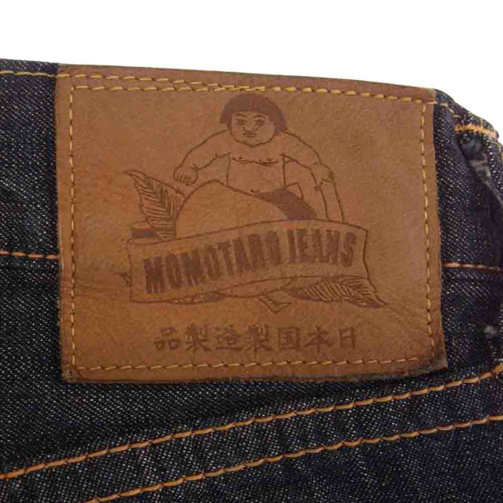 MOMOTARO JEANS 桃太郎ジーンズ G114-MZ 銅丹 10oz 特濃 セルビッチ スリム テーパード ジップフライ デニム パンツ ブラック系 W34【中古】