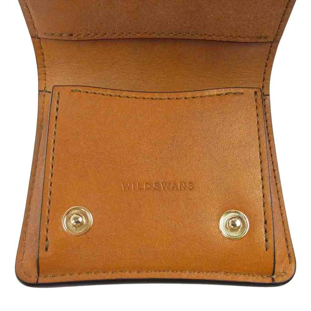 WILDSWANS ワイルドスワンズ PALM-V2 パーム ミニ 財布 2つ折り ウォレット ブラウン系【中古】