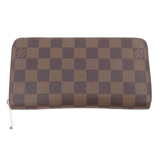 LOUIS VUITTON ルイ・ヴィトン N60015 ダミエ ジッピー ウォレット ブラウン系【中古】
