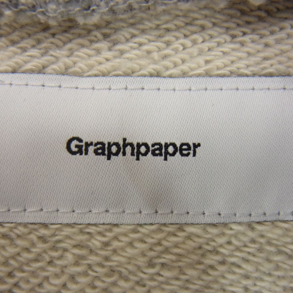GRAPHPAPER グラフペーパー GU181-40092B LOOPWHEELER Zip Parka ループウィラー ジップ パーカー グレー系 F【中古】
