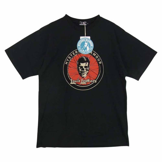 HYSTERIC GLAMOUR ヒステリックグラマー 02212CT20 × Lewis Leathers ルイスレザー ROCKERS ロッカーズ Tシャツ ブラック系 L【極上美品】【中古】