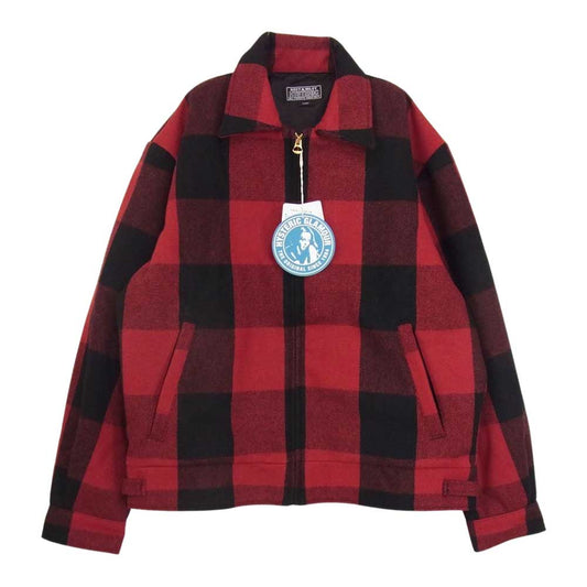 HYSTERIC GLAMOUR ヒステリックグラマー 21AW 02213AB11 HYS-LO KINKY WOMAN 野口強 バッファロー チェック ブルゾン ジャケット レッド系 L【新古品】【未使用】【中古】