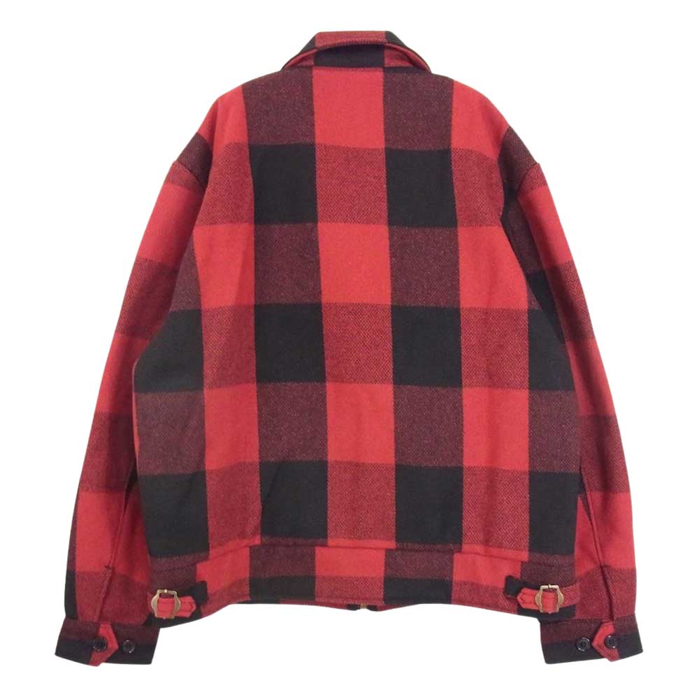 HYSTERIC GLAMOUR ヒステリックグラマー 21AW 02213AB11 HYS-LO KINKY WOMAN 野口強 バッファロー チェック ブルゾン ジャケット レッド系 L【新古品】【未使用】【中古】