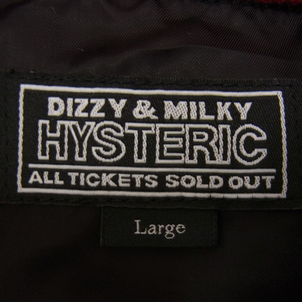 HYSTERIC GLAMOUR ヒステリックグラマー 21AW 02213AB11 HYS-LO KINKY WOMAN 野口強 バッファロー チェック ブルゾン ジャケット レッド系 L【新古品】【未使用】【中古】