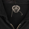 CHROME HEARTS クロムハーツ（原本無） CHプラス プリント ダガー ジップ パーカー  ブラック系 M【中古】