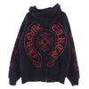 CHROME HEARTS クロムハーツ（原本無） ホースシュー CHプラス プリント サーマル ダガー ジップ パーカー  ブラック系 M【中古】