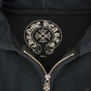 CHROME HEARTS クロムハーツ（原本無） ホースシュー CHプラス プリント サーマル ダガー ジップ パーカー  ブラック系 M【中古】