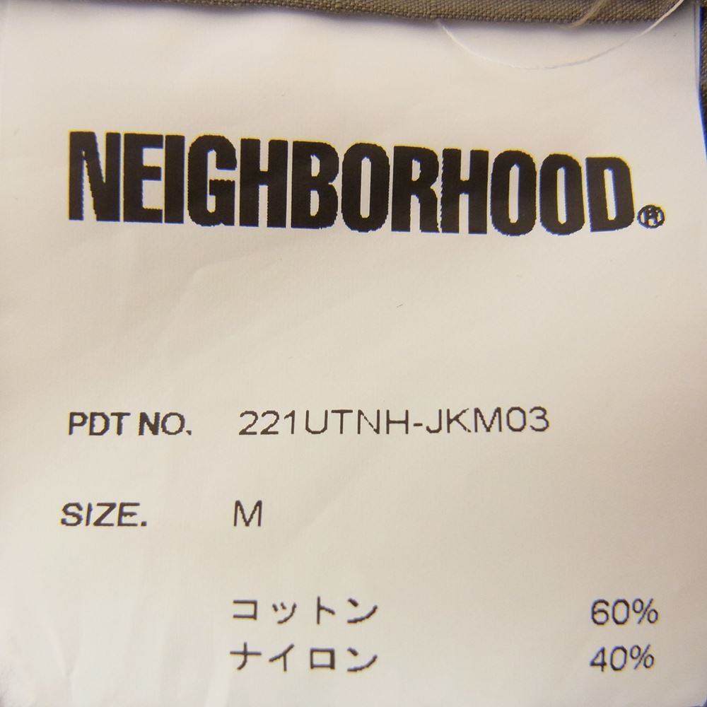 NEIGHBORHOOD ネイバーフッド 22SS 221UTNH-JKM03 COVERALL / CN-JK リップストップ カバーオール ミリタリー ジャケット カーキ系 M【中古】