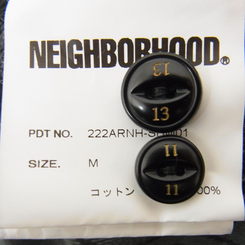 NEIGHBORHOOD ネイバーフッド 22AW 222ARNHSHM01 NEL CHECK SH LS ネル チェック 長袖 シャツ グレー系 M【中古】