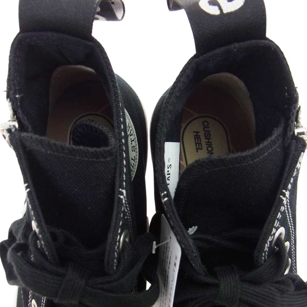 CONVERSE コンバース 22AW 221ZUUCD-FWM01S ADDICT アディクト × UNDERCOVER アンダーカバー × WTAPS ダブルタップス CHUCK TAYLOR CANVAS UW Z HI サイドジップ チャックテイラー ハイカット ブラック系 27.5cm【新古品】【未使用】【中古】