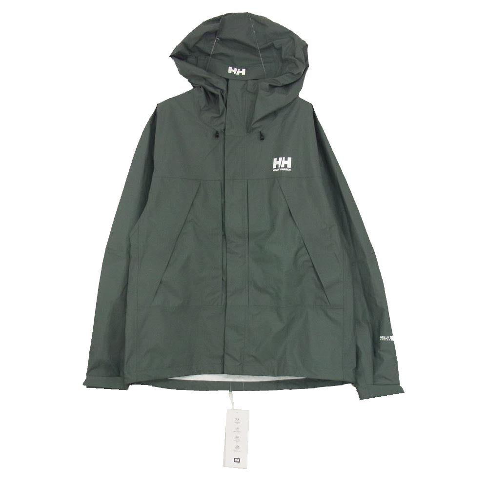 ヘリーハンセン HOE12272 Scandza Light Jacket スカンザ ライト フード付き ナイロン シェル ジャケット カーキ系 S【極上美品】【中古】