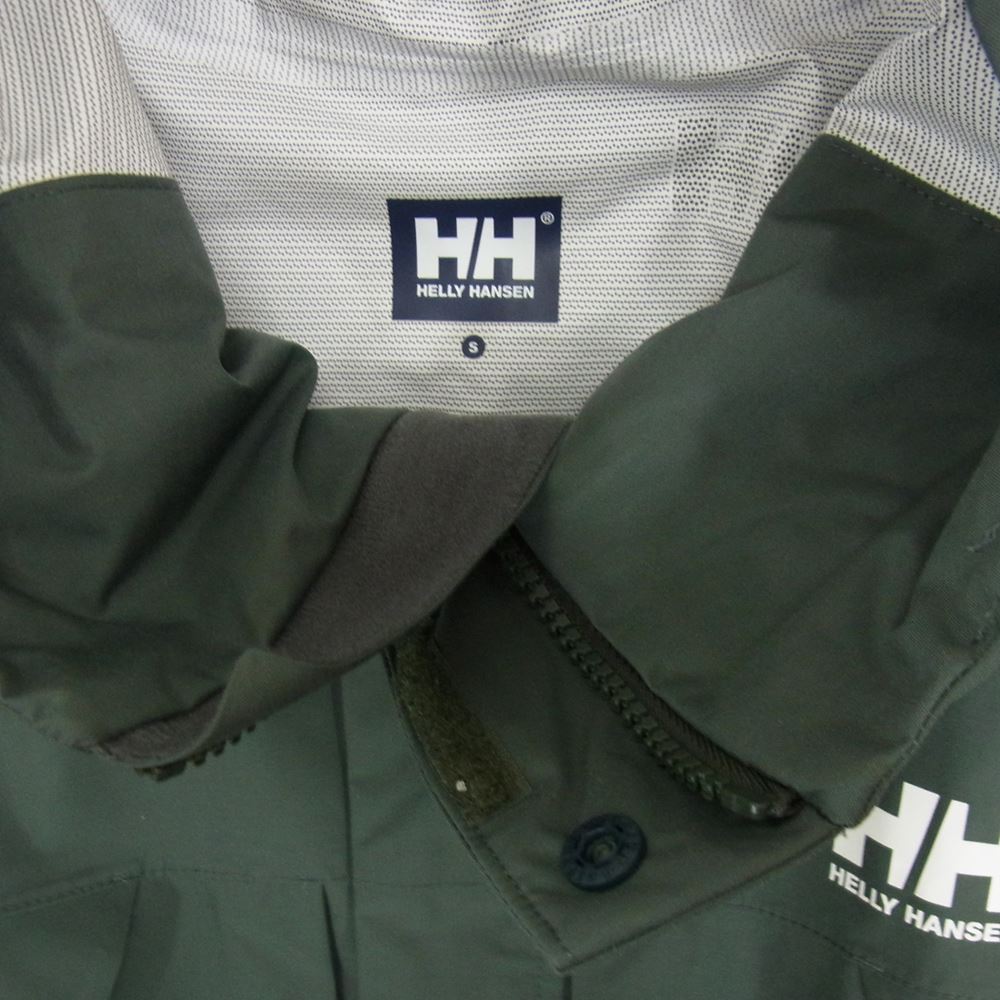 ヘリーハンセン HOE12272 Scandza Light Jacket スカンザ ライト フード付き ナイロン シェル ジャケット カーキ系 S【極上美品】【中古】