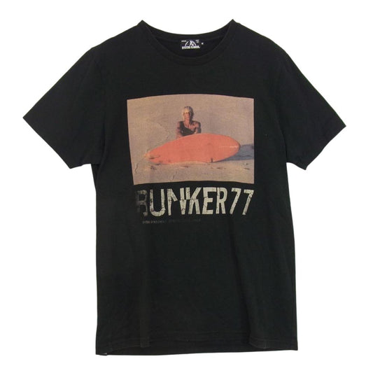 HYSTERIC GLAMOUR ヒステリックグラマー 0263CT21 BUNKER77 フォトプリント クルーネック 半袖 Tシャツ ブラック系 M【中古】