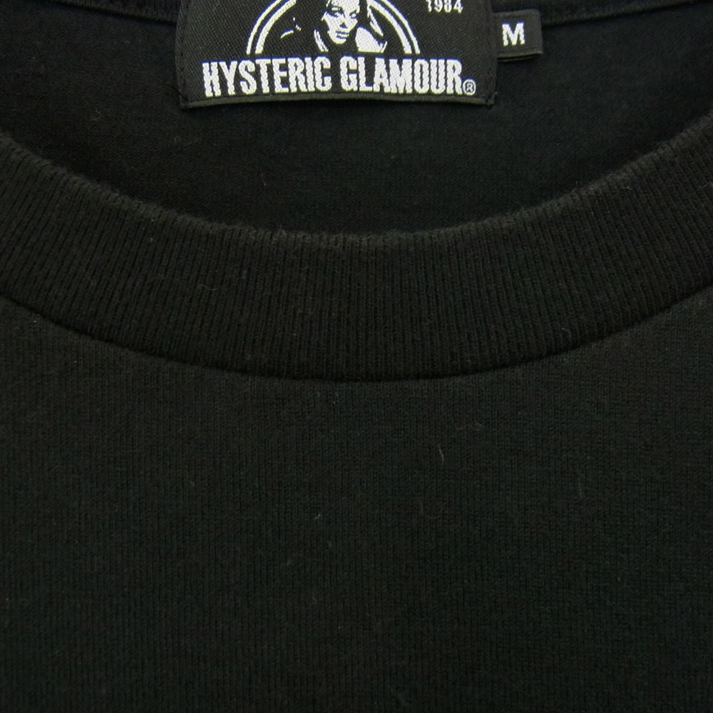 HYSTERIC GLAMOUR ヒステリックグラマー 0263CT21 BUNKER77 フォトプリント クルーネック 半袖 Tシャツ ブラック系 M【中古】