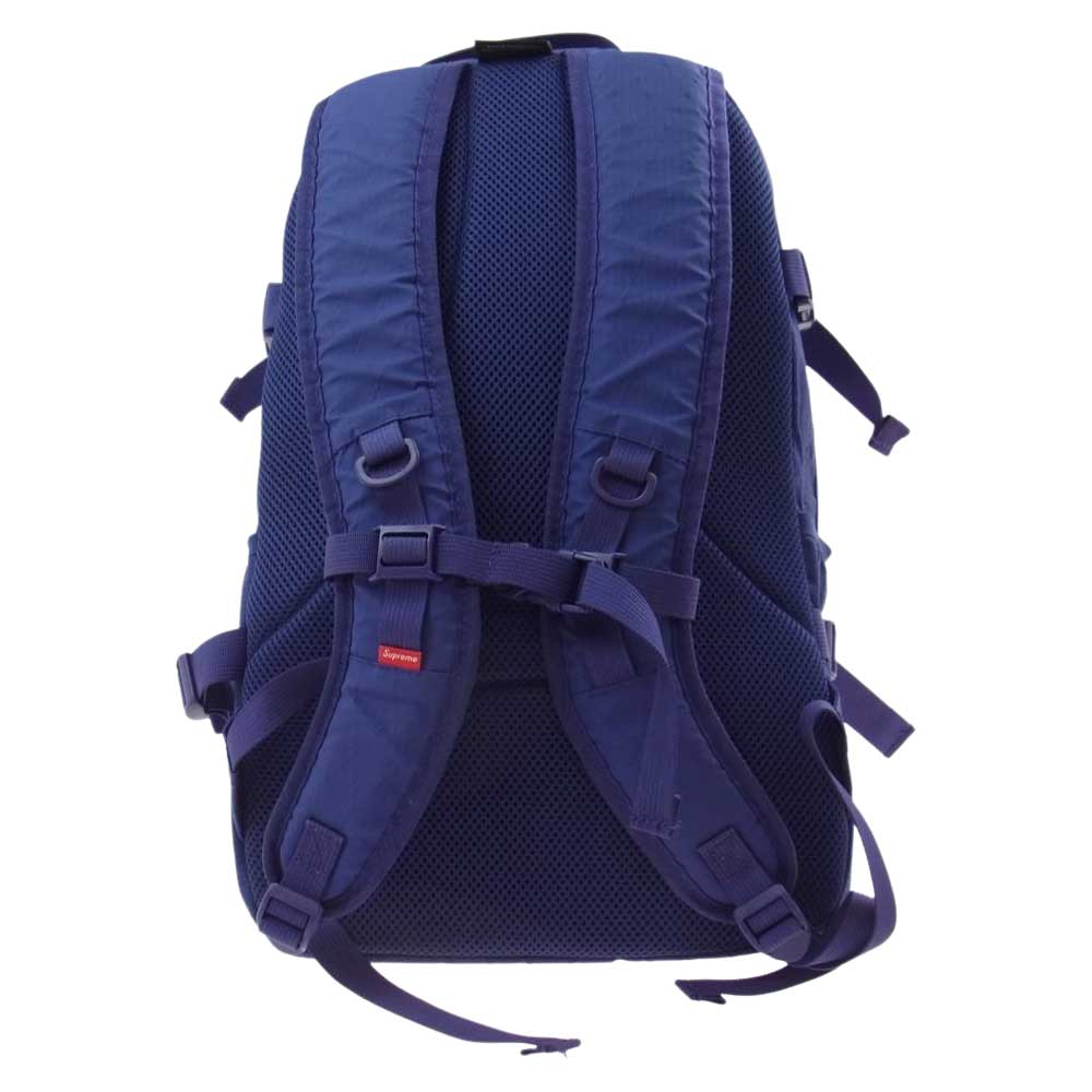 Supreme シュプリーム 18AW BACKPACK ロゴ バックパック リュックサック パープル系【中古】