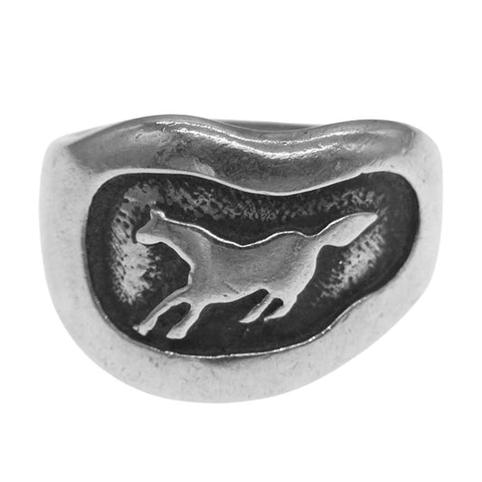 ニズムターコイズ ホース リング シルバー系【中古】