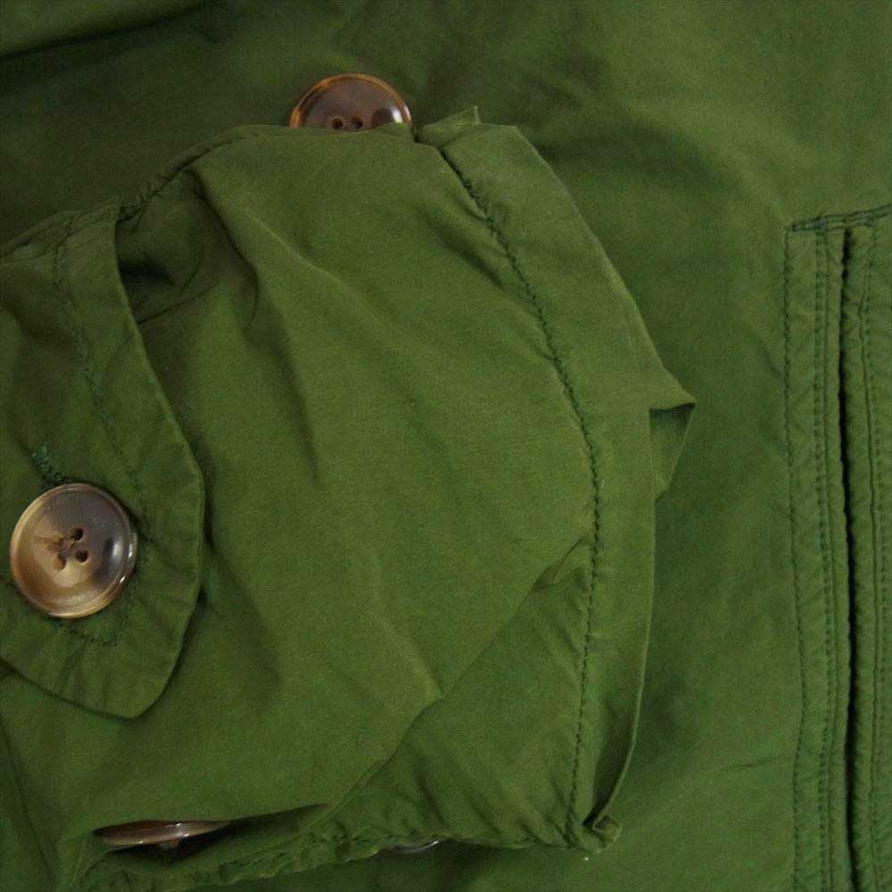 COMOLI コモリ 15S-04004 Garment Die Mackinaw Coat ナイロン マッキーノウ ショールカラー ダブル コート カーキ系 1【中古】
