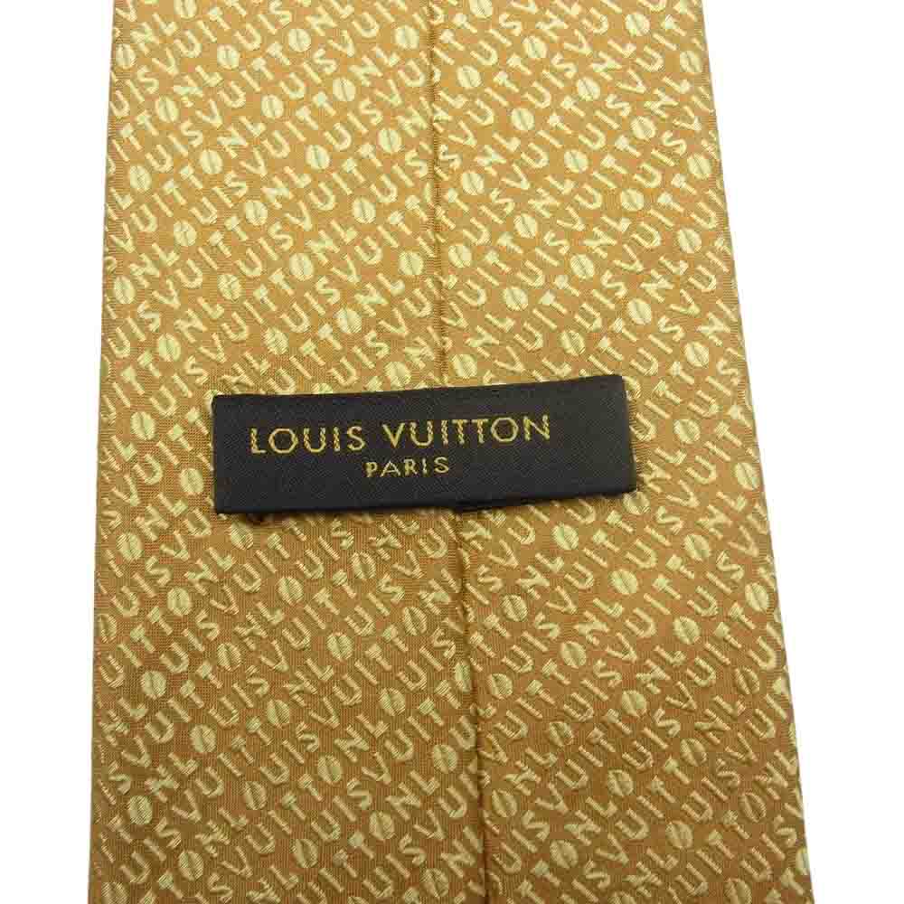 LOUIS VUITTON ルイ・ヴィトン イタリア製 シルク ロゴ ネクタイ