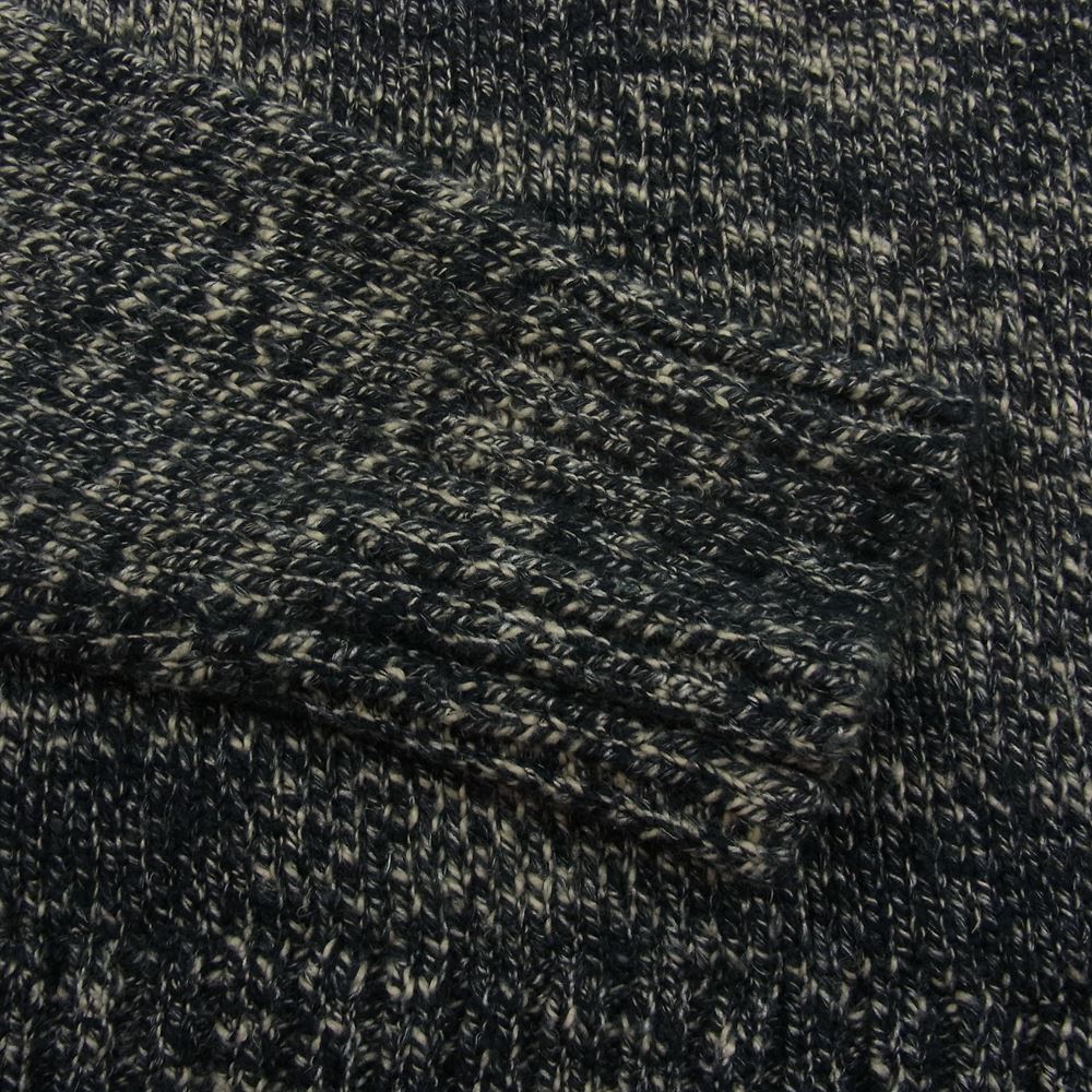 RRL ダブルアールエル 国内正規品 コットン ウール タートルネック ハイネック ニット セーター  ブラック系 S【中古】