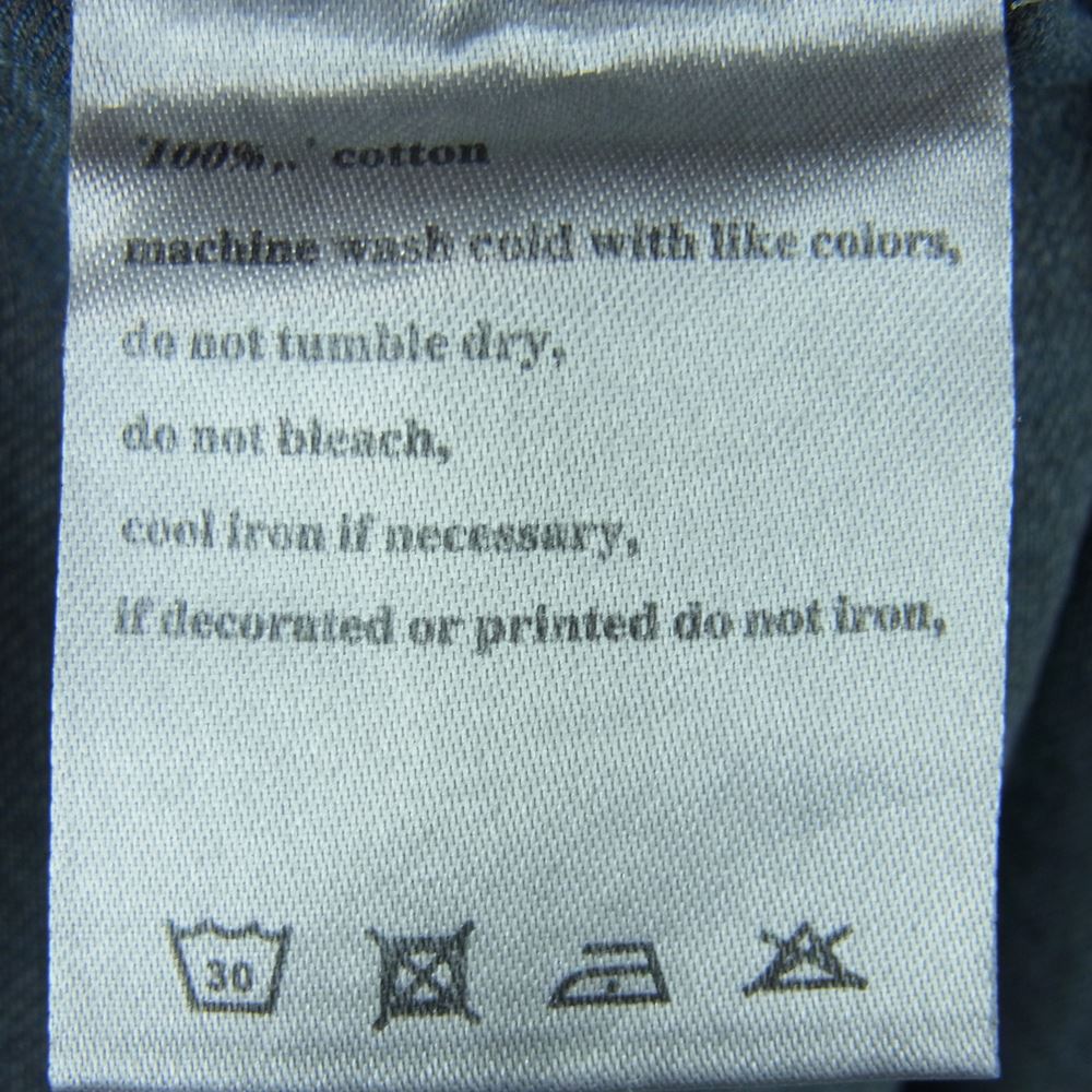 クスビ snakebite shirt 長袖 デニム シャツ コットン 中国製 インディゴブルー系 XL【新古品】【未使用】【中古】