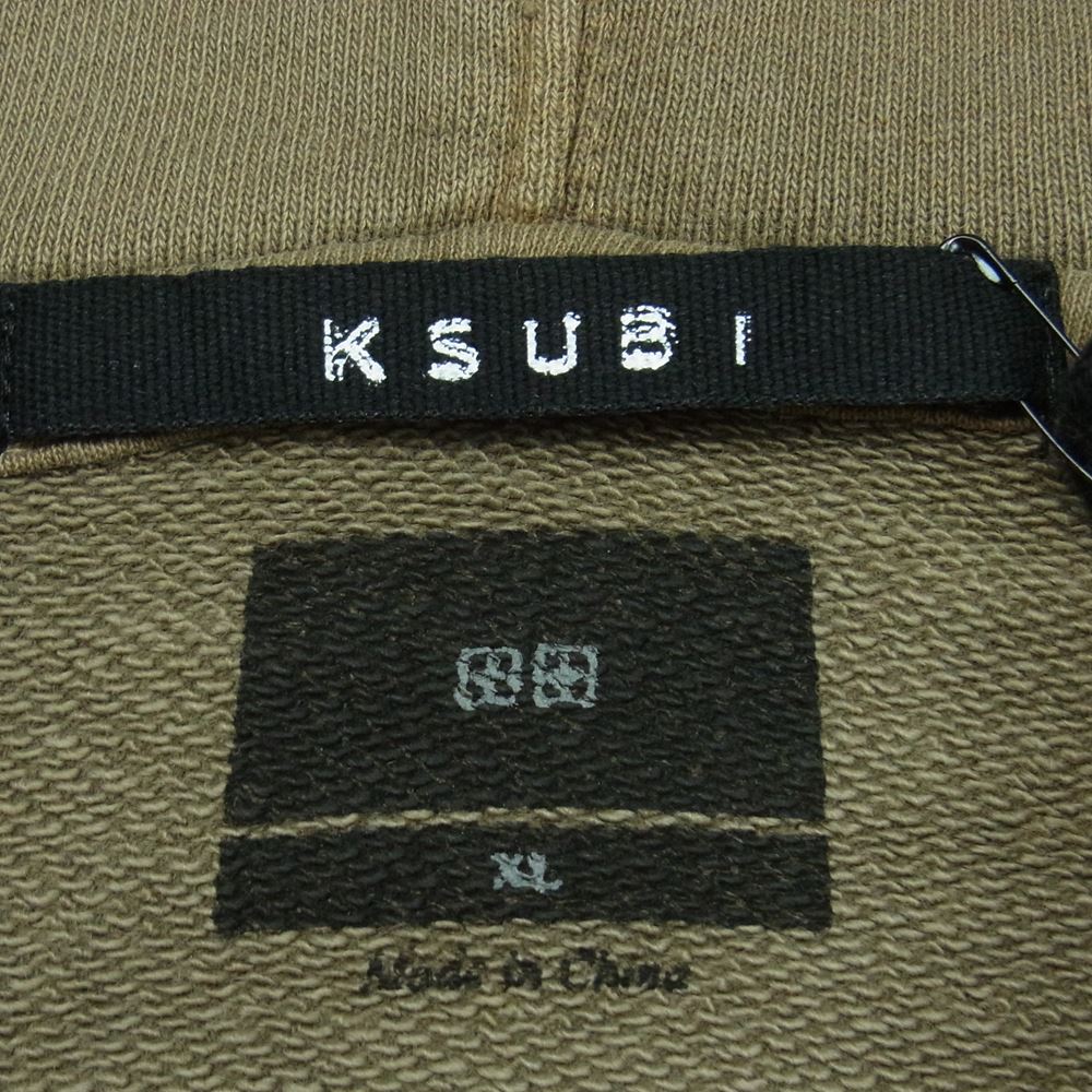 クスビ 5000007185 Sott Biggie Hoodie Clay スウェット パーカー フーディ グレイッシュブラウン系 XL【美品】【中古】