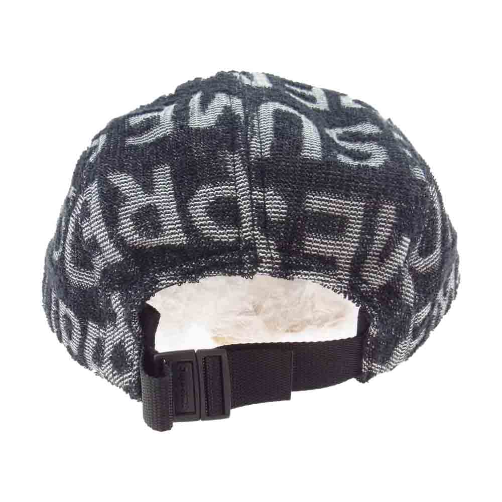Supreme シュプリーム 22SS Terry Spellout Camp Cap キャップ 帽子 ブラック系【極上美品】【中古】