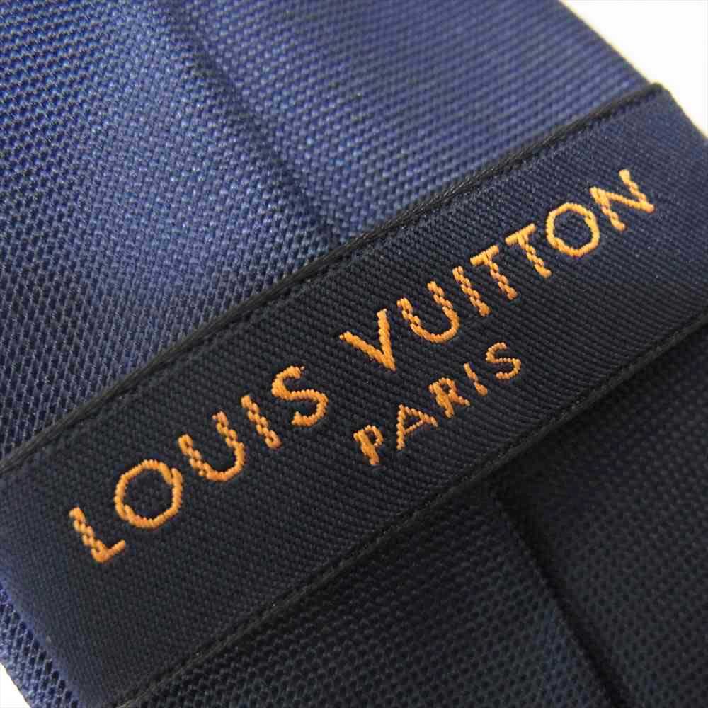 LOUIS VUITTON ルイ・ヴィトン M78765 モノグラム グラディエント クラヴァット マリーヌ ネクタイ ネイビー系【中古】