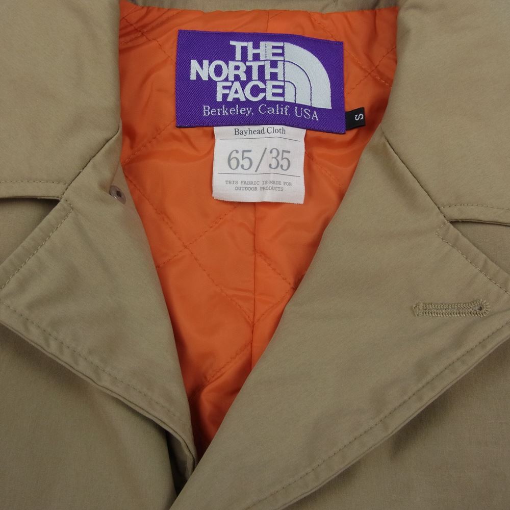 THE NORTH FACE ノースフェイス 18AW NY2468N PURPLE LABEL パープルレーベル プリマロフト 中綿 ステンカラーコート ベージュ系 S【中古】