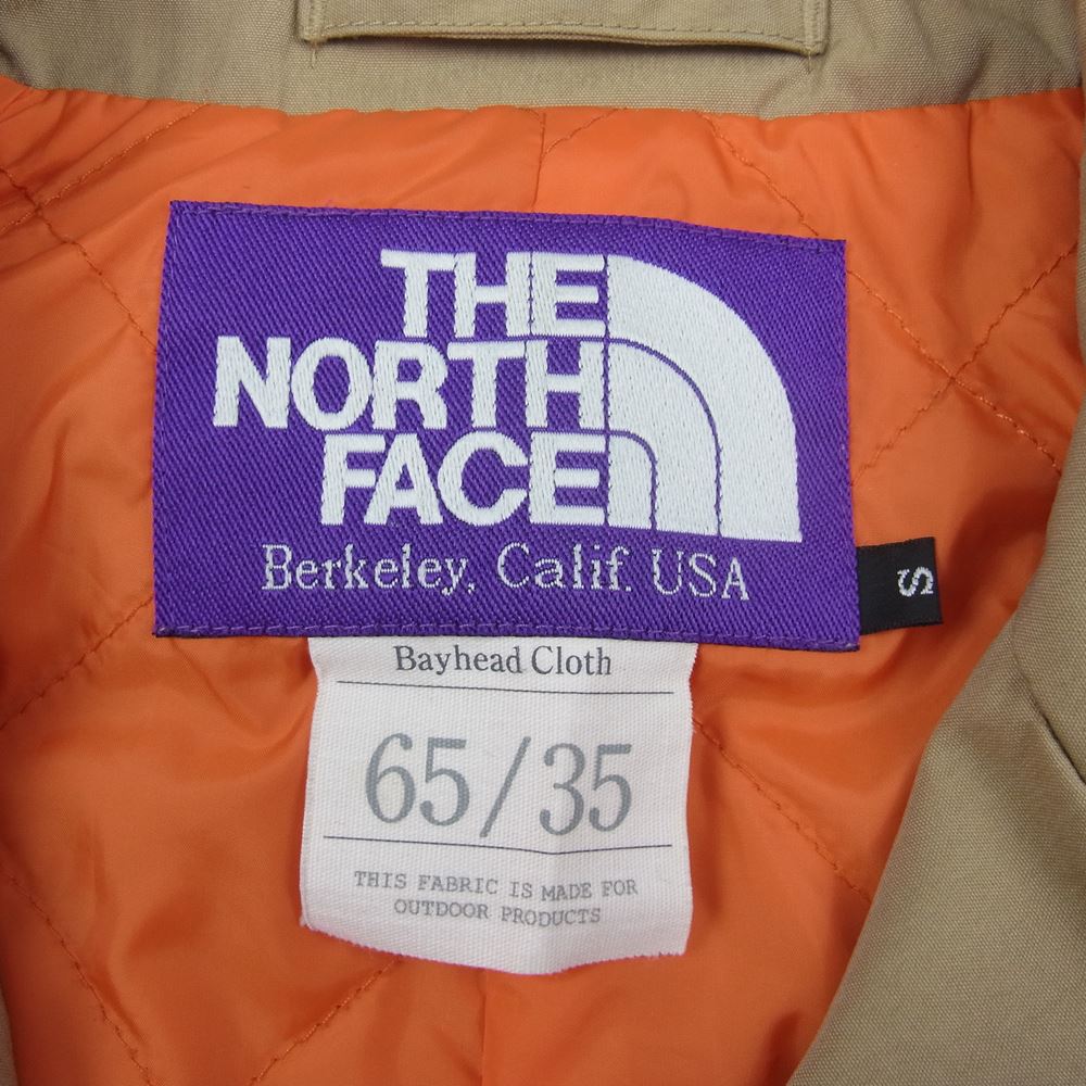 THE NORTH FACE ノースフェイス 18AW NY2468N PURPLE LABEL パープルレーベル プリマロフト 中綿 ステンカラーコート ベージュ系 S【中古】