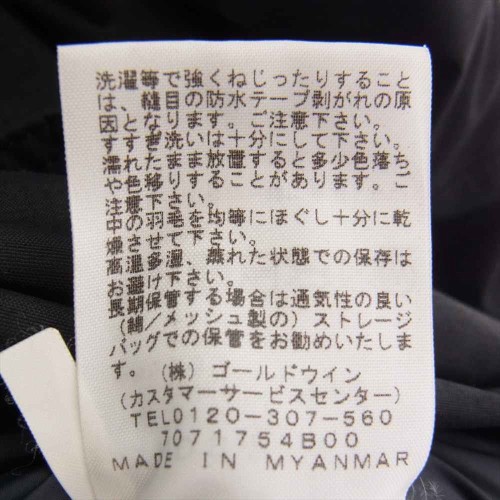 THE NORTH FACE ノースフェイス ND91737 MOUNTAIN DOWN JACKET GORE TEX マウンテン ダウンジャケット ゴアテックス ブラック系 S【中古】
