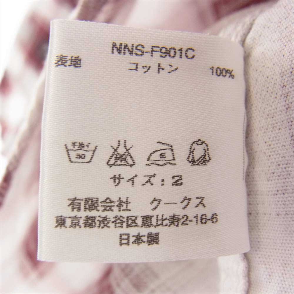 NUMBER(N)INE ナンバーナイン 09AW NNS-F901C ウエスタン チェック 長袖 シャツ ワインレッド系 2【中古】