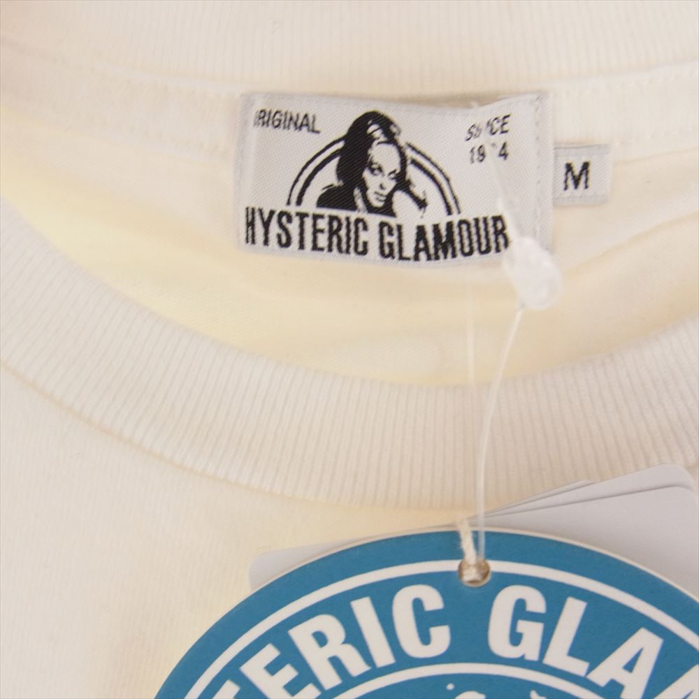 HYSTERIC GLAMOUR ヒステリックグラマー 21SS 02211CT27 GOOD GIRL 半袖  TEE Tシャツ ホワイト系 M【中古】