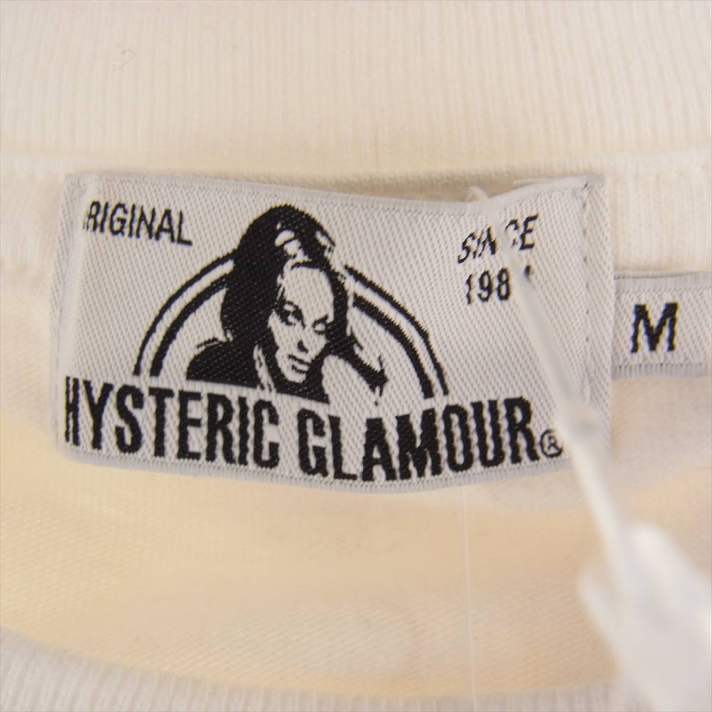 HYSTERIC GLAMOUR ヒステリックグラマー 21SS 02211CT27 GOOD GIRL 半袖  TEE Tシャツ ホワイト系 M【中古】
