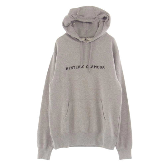 HYSTERIC GLAMOUR ヒステリックグラマー 02203CF11 02203CF11 GUITAR GIRL ギター ガール プリント パーカー グレー系 M【中古】