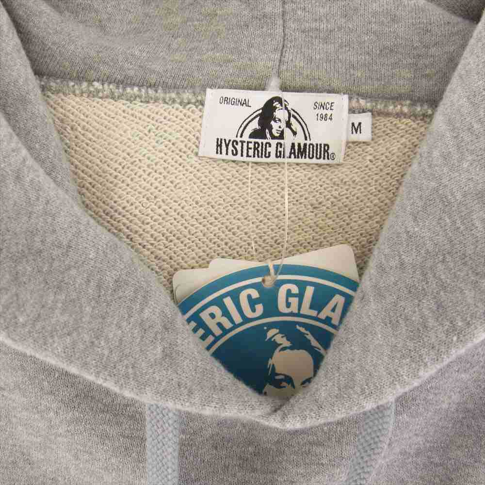 HYSTERIC GLAMOUR ヒステリックグラマー 02203CF11 02203CF11 GUITAR GIRL ギター ガール プリント パーカー グレー系 M【中古】