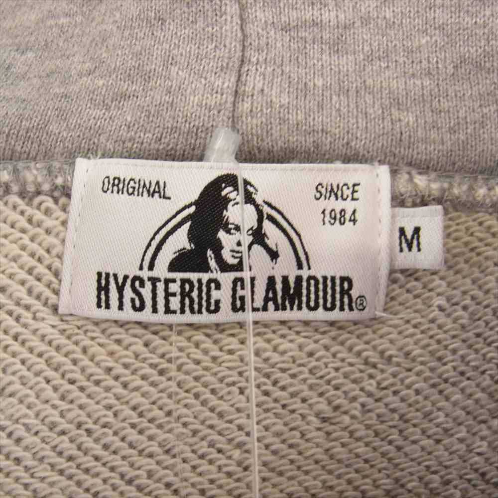 HYSTERIC GLAMOUR ヒステリックグラマー 02203CF11 02203CF11 GUITAR GIRL ギター ガール プリント パーカー グレー系 M【中古】